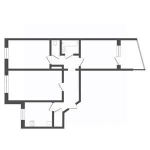 3-к квартира, на длительный срок, 64м2, 9/9 этаж