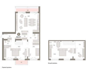 3-к квартира, вторичка, 162м2, 7/11 этаж