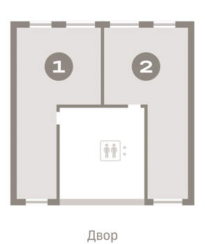 1-к квартира, вторичка, 60м2, 2/17 этаж