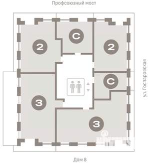 2-к квартира, вторичка, 83м2, 4/9 этаж