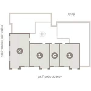 2-к квартира, вторичка, 72м2, 3/7 этаж