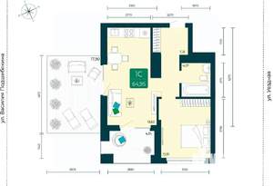 1-к квартира, вторичка, 65м2, 13/17 этаж