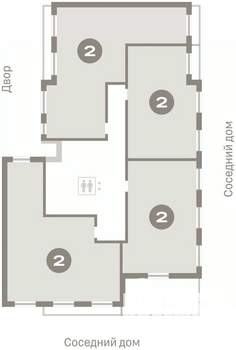 2-к квартира, вторичка, 56м2, 7/7 этаж