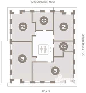 2-к квартира, вторичка, 83м2, 4/9 этаж