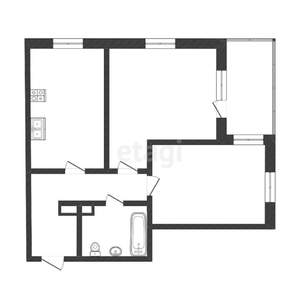 2-к квартира, вторичка, 56м2, 5/17 этаж