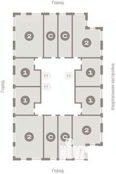 2-к квартира, вторичка, 54м2, 11/25 этаж