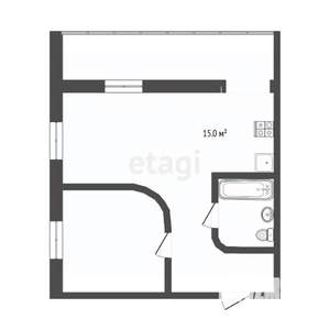 1-к квартира, вторичка, 47м2, 10/14 этаж