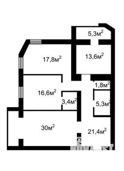 3-к квартира, вторичка, 102м2, 2/12 этаж