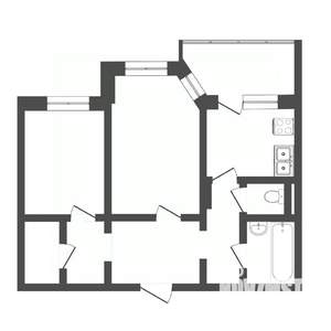 2-к квартира, вторичка, 55м2, 10/17 этаж