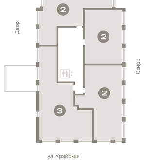 2-к квартира, вторичка, 80м2, 5/8 этаж