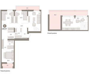 3-к квартира, вторичка, 137м2, 8/25 этаж