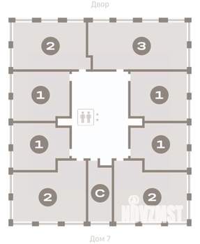 1-к квартира, вторичка, 48м2, 14/17 этаж