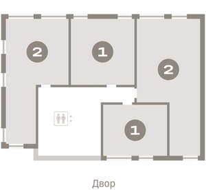 2-к квартира, вторичка, 65м2, 5/25 этаж