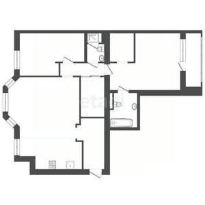 2-к квартира, вторичка, 110м2, 4/7 этаж