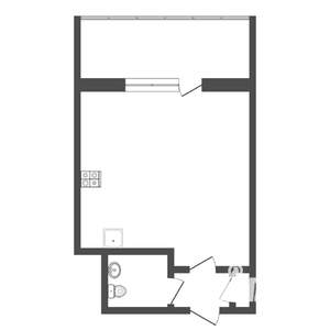 Студия квартира, вторичка, 18м2, 1/8 этаж