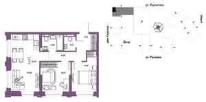 3-к квартира, вторичка, 55м2, 4/24 этаж
