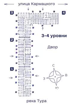 4-к квартира, вторичка, 78м2, 3/25 этаж