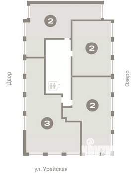 2-к квартира, вторичка, 83м2, 6/8 этаж