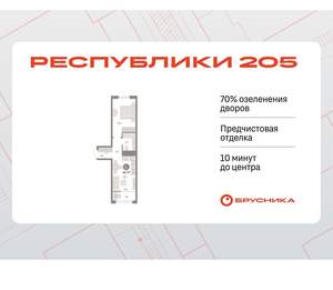 1-к квартира, вторичка, 45м2, 8/17 этаж