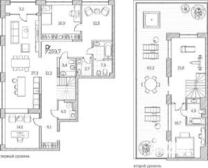 3-к квартира, сданный дом, 260м2, 7/11 этаж