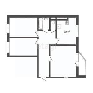 3-к квартира, вторичка, 73м2, 9/17 этаж