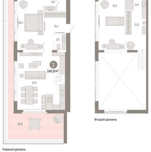 2-к квартира, вторичка, 145м2, 11/11 этаж