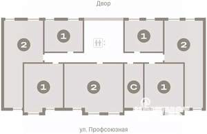 2-к квартира, вторичка, 71м2, 4/10 этаж