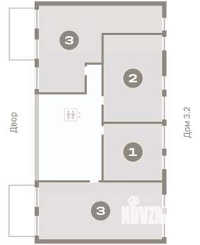 3-к квартира, вторичка, 108м2, 2/8 этаж