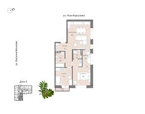 3-к квартира, вторичка, 75м2, 6/15 этаж
