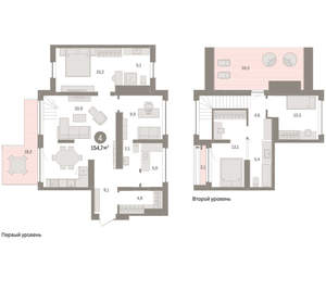 4-к квартира, вторичка, 155м2, 8/8 этаж