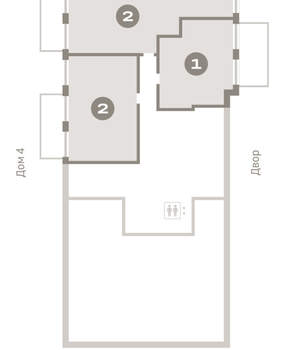2-к квартира, вторичка, 116м2, 1/8 этаж