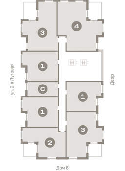 2-к квартира, вторичка, 103м2, 15/16 этаж