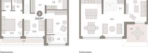 3-к квартира, вторичка, 114м2, 7/9 этаж