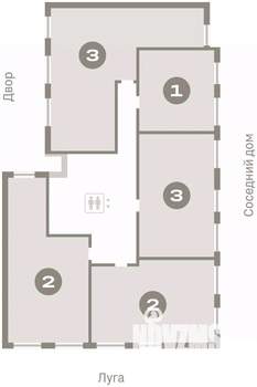 2-к квартира, вторичка, 70м2, 6/7 этаж