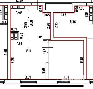 1-к квартира, вторичка, 29м2, 15/26 этаж