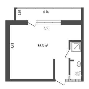 1-к квартира, вторичка, 35м2, 2/8 этаж