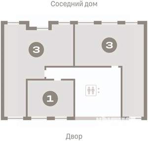 3-к квартира, вторичка, 82м2, 6/9 этаж