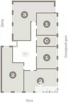 2-к квартира, вторичка, 70м2, 5/7 этаж