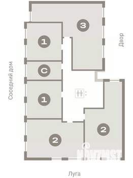 3-к квартира, вторичка, 86м2, 3/7 этаж