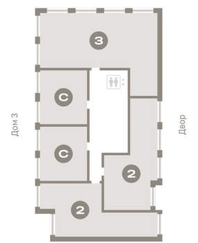 Студия квартира, вторичка, 34м2, 3/8 этаж