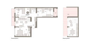 2-к квартира, вторичка, 138м2, 8/25 этаж