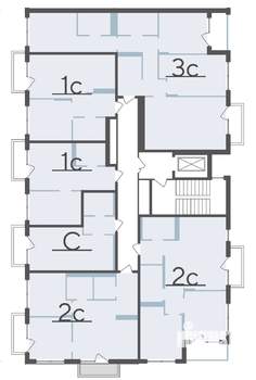 2-к квартира, вторичка, 58м2, 6/9 этаж