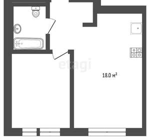 1-к квартира, вторичка, 39м2, 18/24 этаж