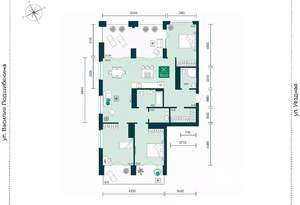 3-к квартира, вторичка, 136м2, 17/17 этаж