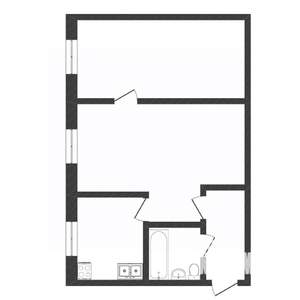 2-к квартира, вторичка, 45м2, 3/5 этаж