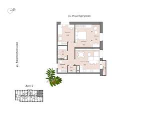 3-к квартира, вторичка, 66м2, 7/15 этаж