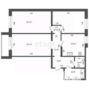 3-к квартира, вторичка, 109м2, 8/10 этаж