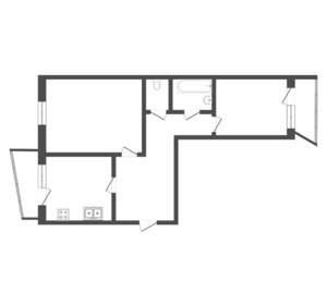 2-к квартира, вторичка, 57м2, 3/9 этаж