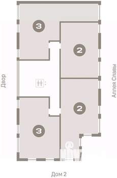 2-к квартира, вторичка, 70м2, 7/25 этаж