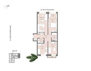 4-к квартира, вторичка, 81м2, 8/15 этаж